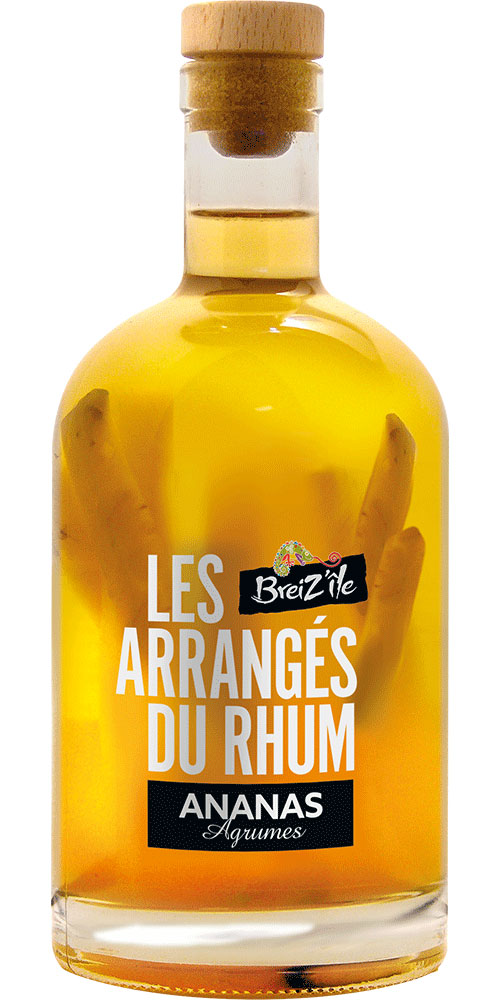 Boisson spiritueuse à base de Rhum Petit Rhum Arrange Orange Ananas 21° Bio